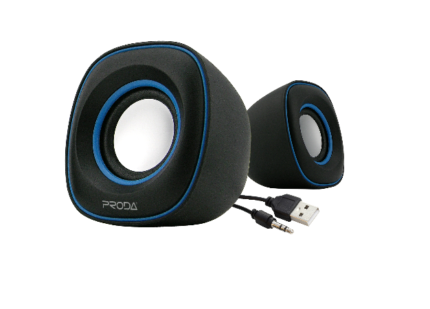 Proda PR-PCS PC mini sztereó USB hangfal fekete-kék