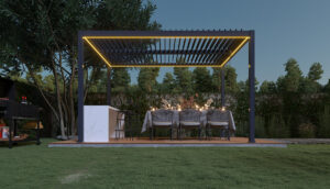 MTC Basic szabadonálló bioklimatikus pergola 8 05 2